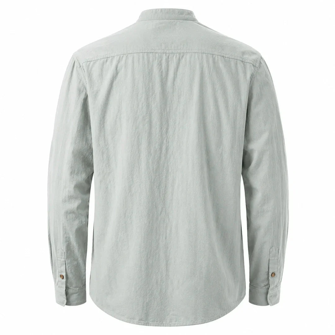 Kyoto - Men's Ultra Comfortable Band Collar Shirt